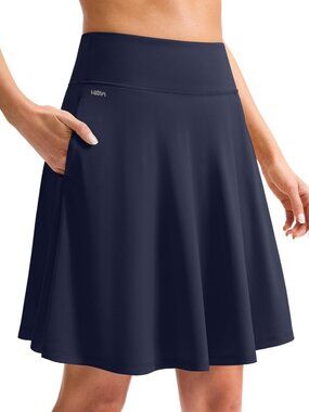 20'' Knee Length Skorts for Woman High Waisted Tennis Golf Skirt